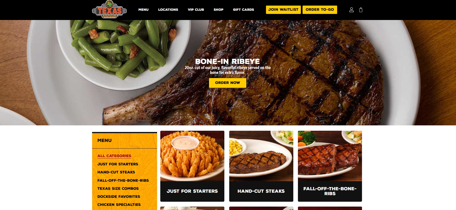 Food business website